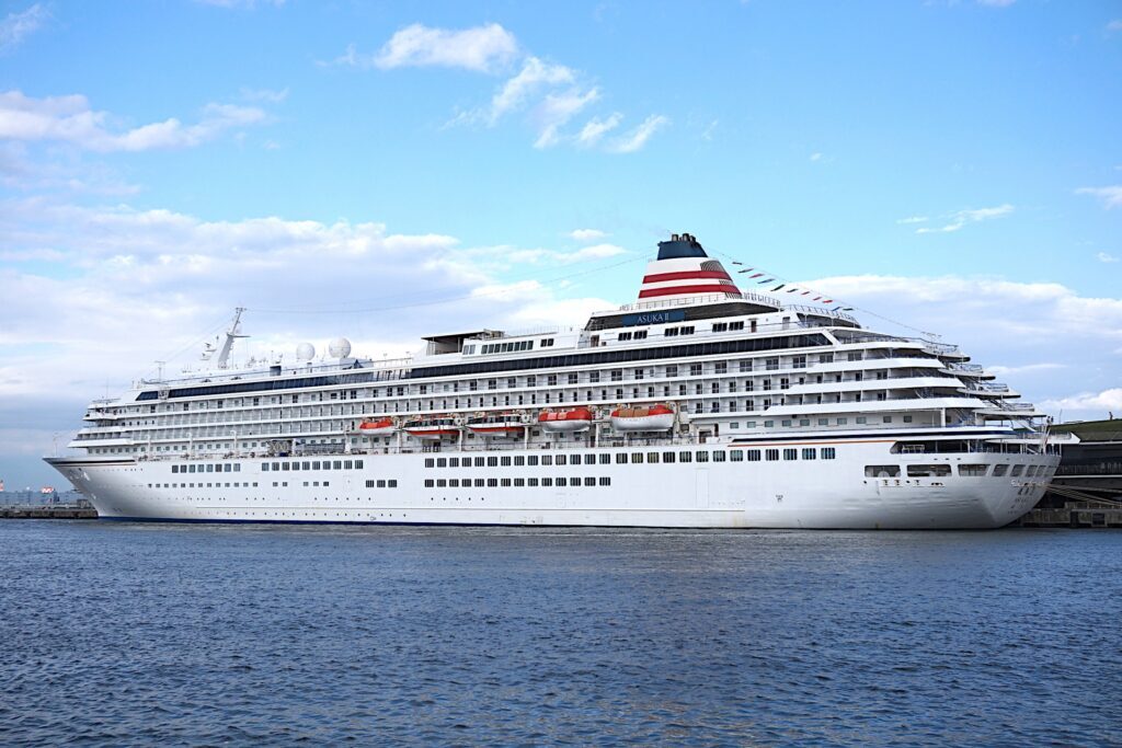 Cruise ship at port